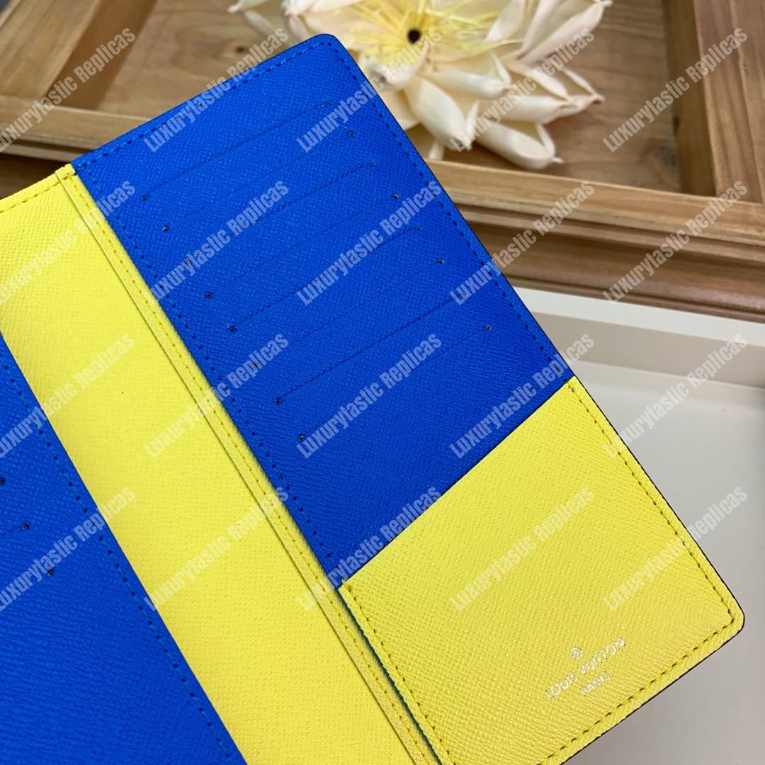 LV Brazza Wallet Epi Leather Damier Graphite