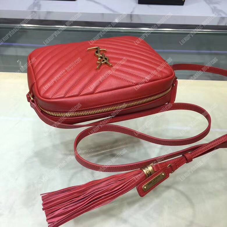 Saint Laurent Lou Camera Bag Eros Red