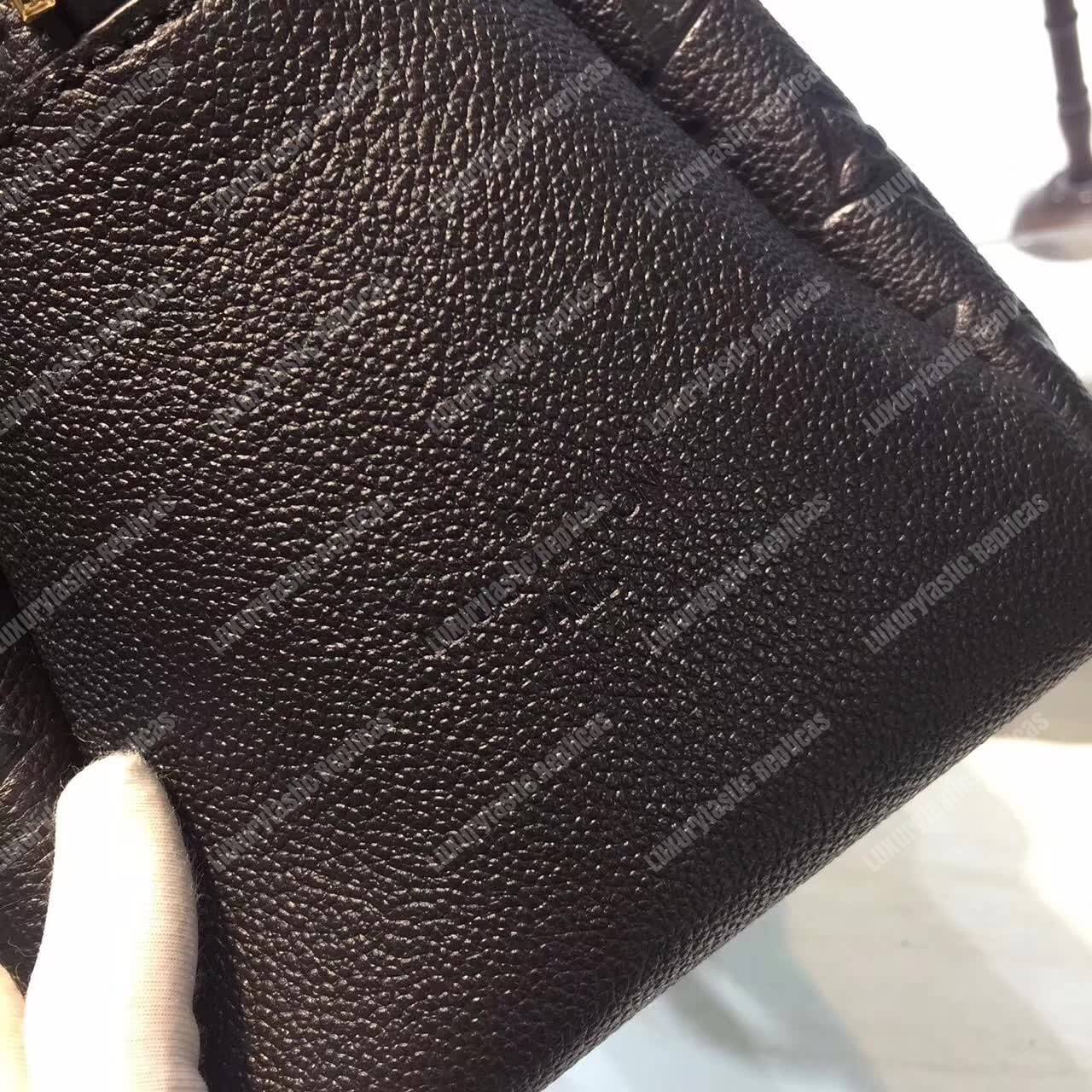 LV Ponthieu PM Monogram Empreinte Leather Noir