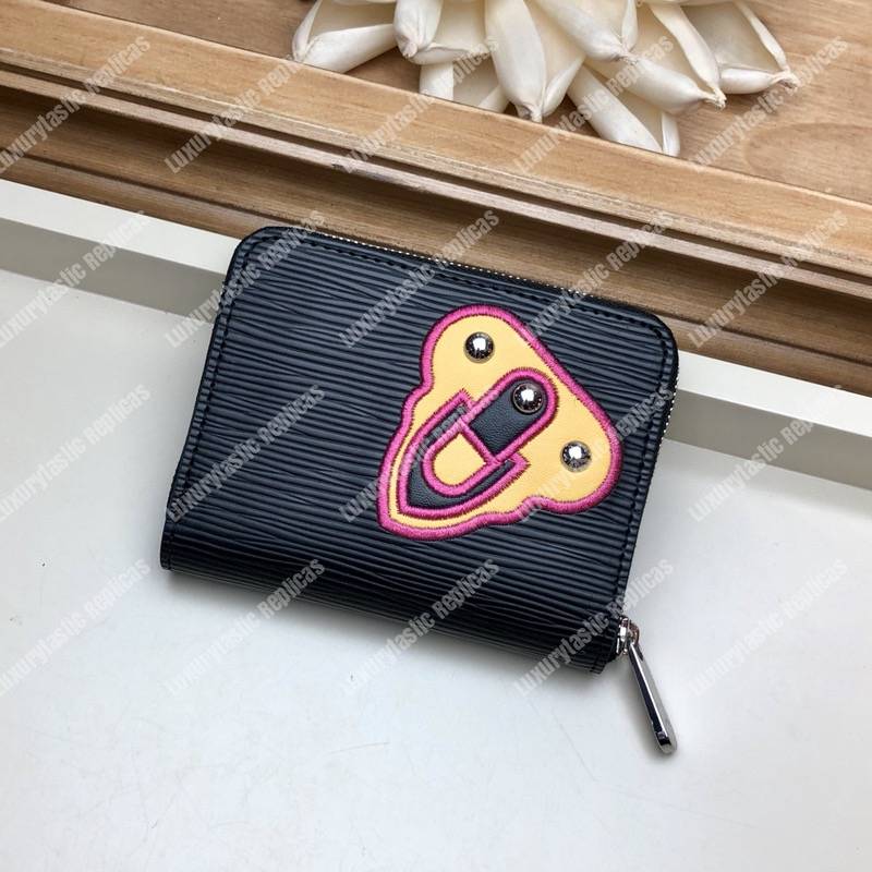 LV Special Edition Zippy Coin Purse Epi Leather Black