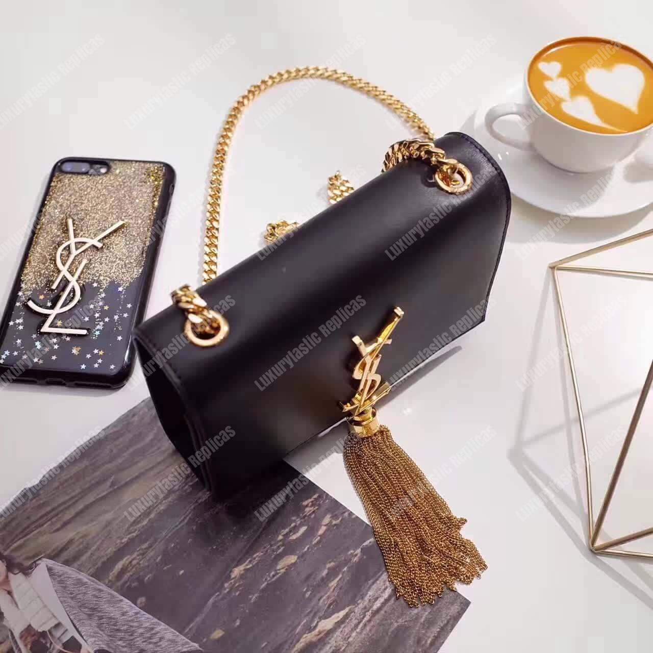 Saint Laurent Classic Small Kate Tassel Chain Black
