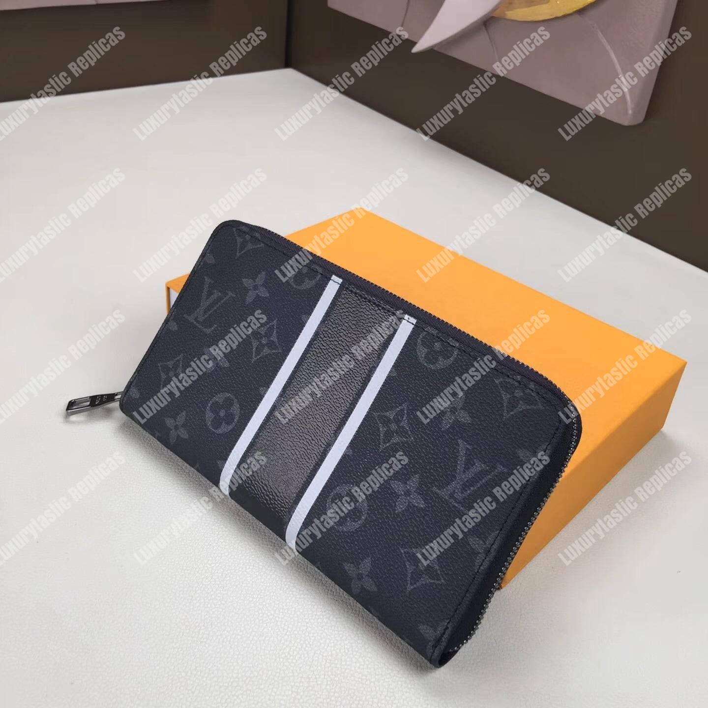 LV Zippy Organizer Monogram Eclipse Canvas