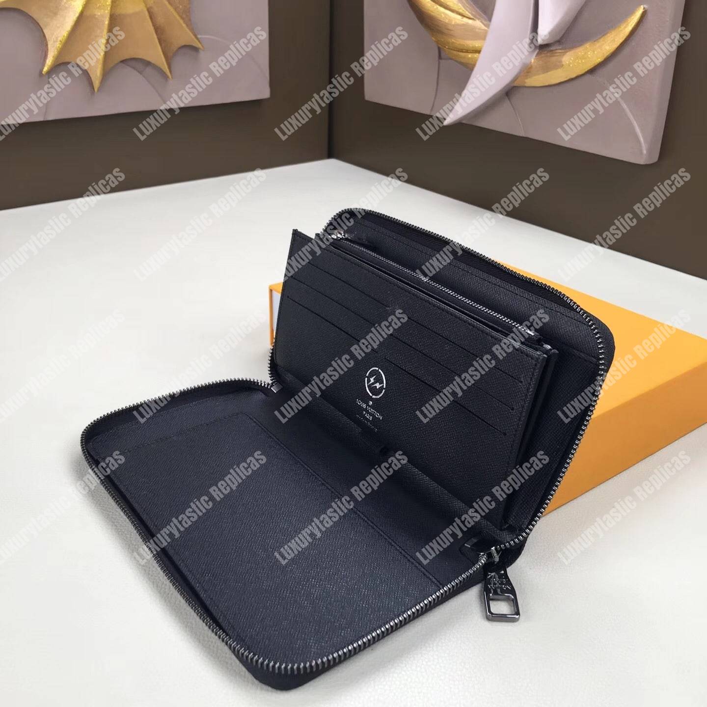 LV Zippy Organizer Monogram Eclipse Canvas
