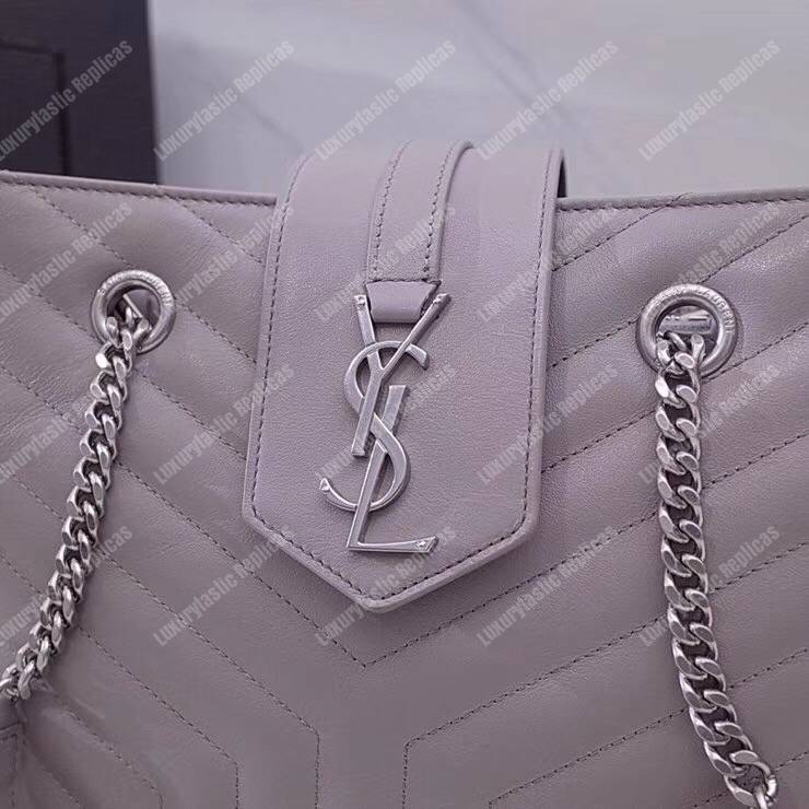 Saint Laurent Large Loulou Shopping Bag Earth Grey
