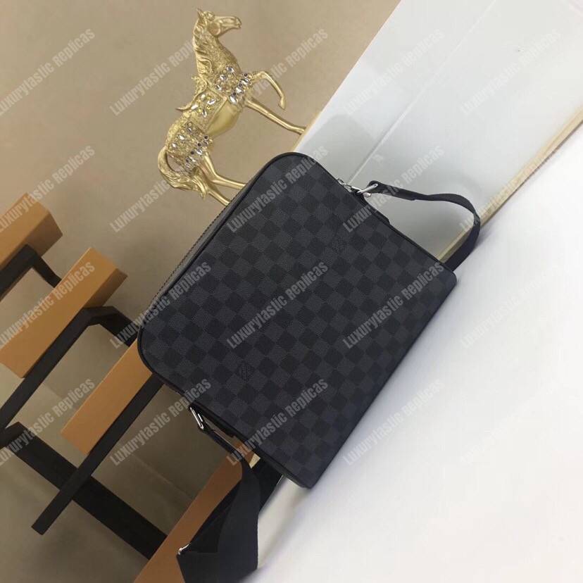 LV Dayton Reporter PM Damier Graphite
