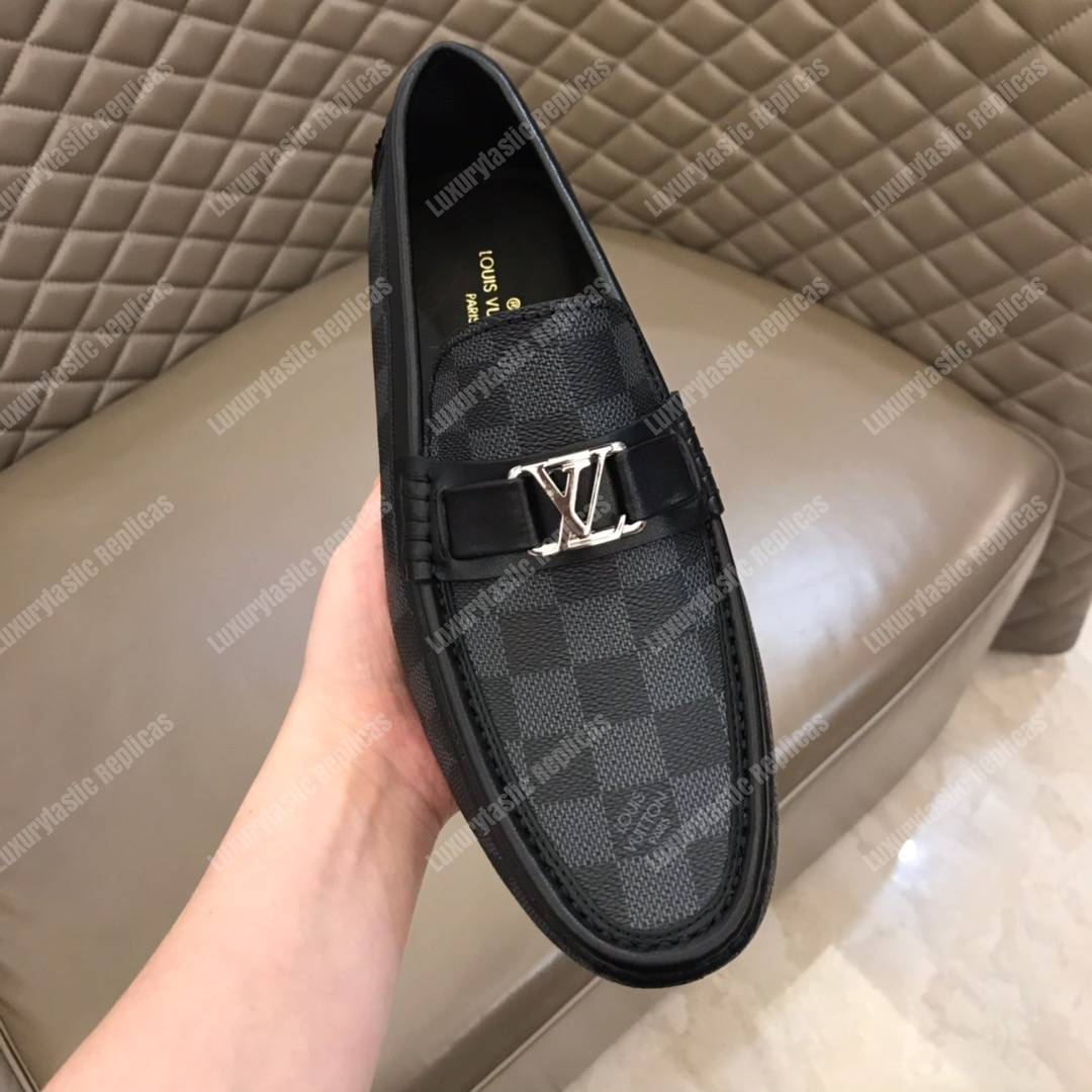 LV Hockenheim Mocassin Damier Graphite