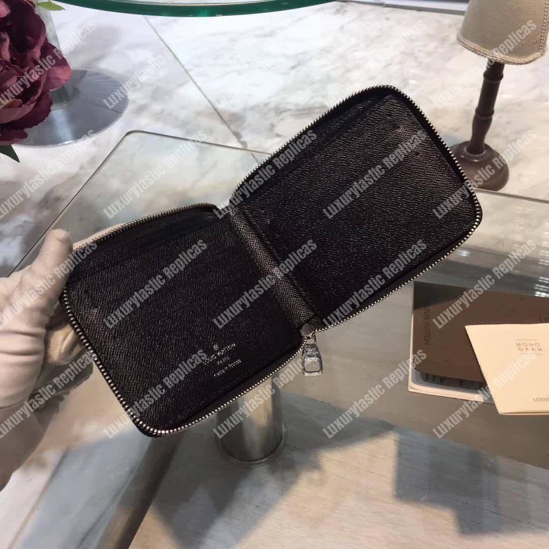 LV Zippy Compact Wallet Damier Graphite Canvas