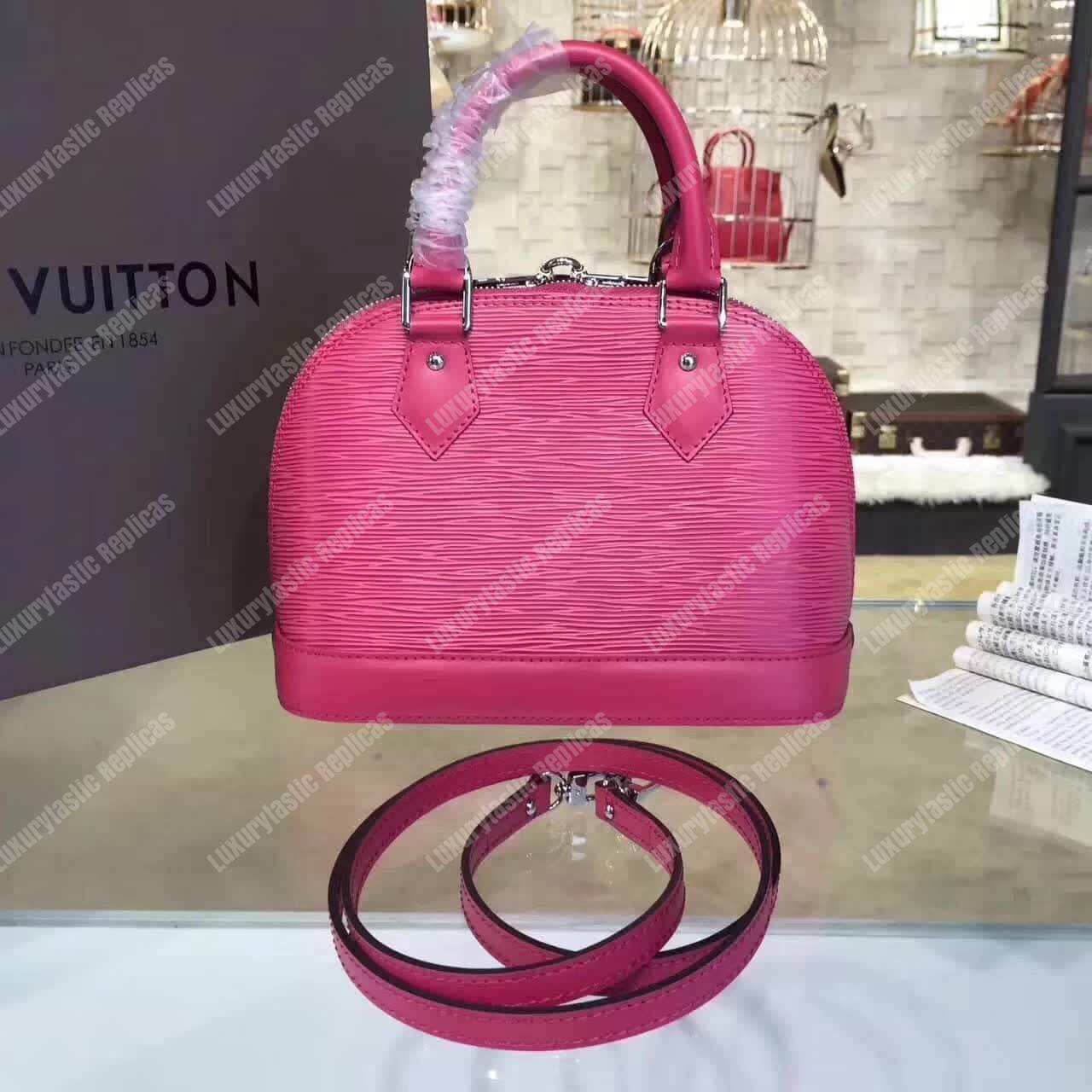 LV Alma BB Epi Leather Freesia
