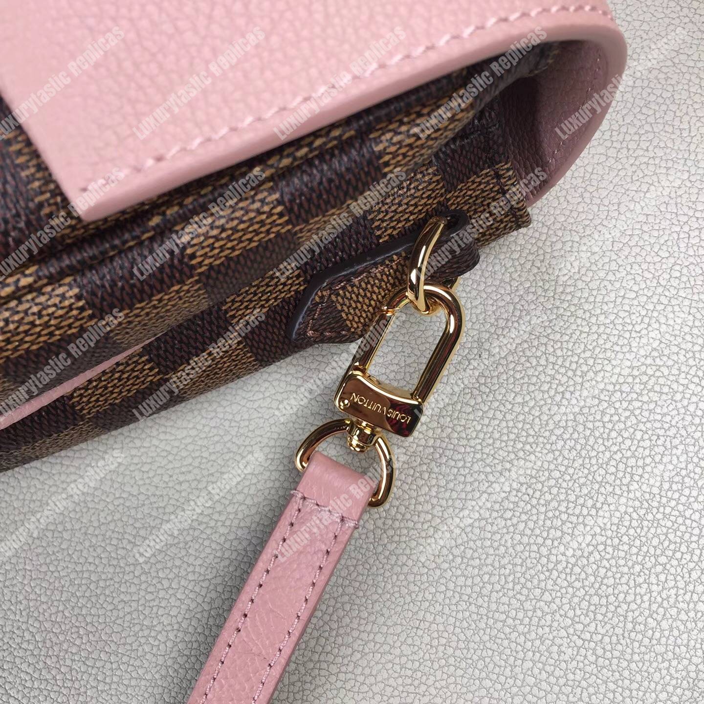 LV Clapton PM Damier Ebene Magnolia
