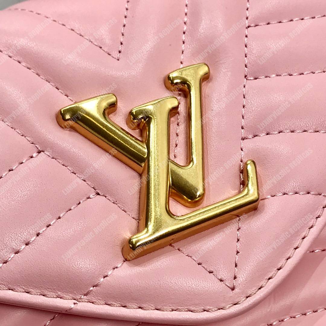 LV New Wave Top Wave Tophandle Handbag Pink
