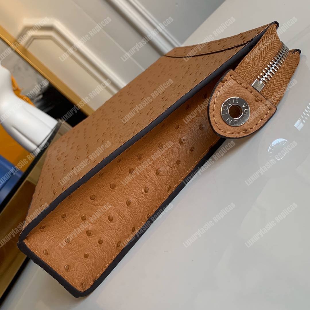LV Pochette Voyage Ostrich Skin