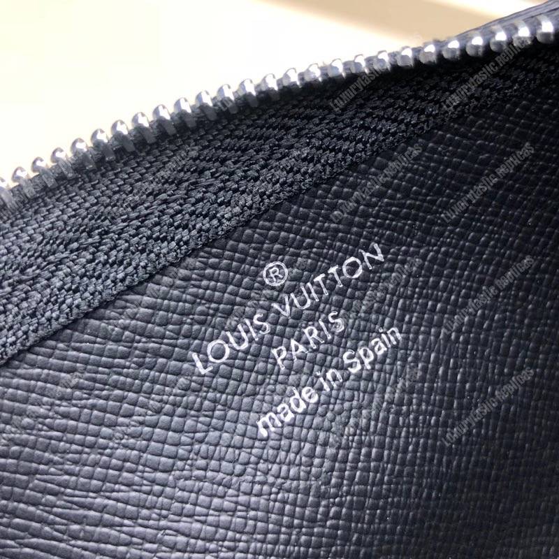 LV Pochette Cle Damier Graphite Cobalt