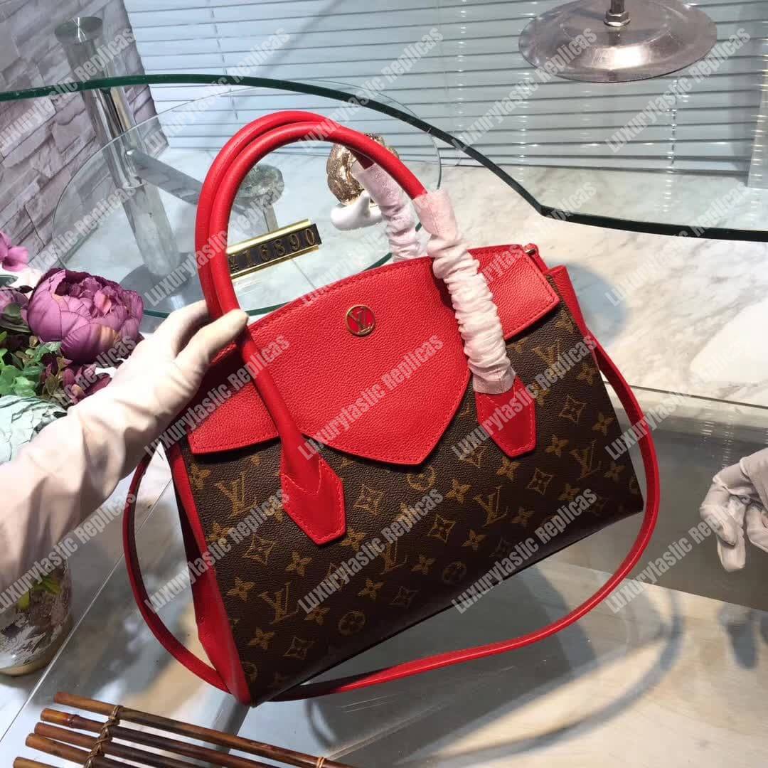 LV Florine Tote Bag Monogram Canvas Red