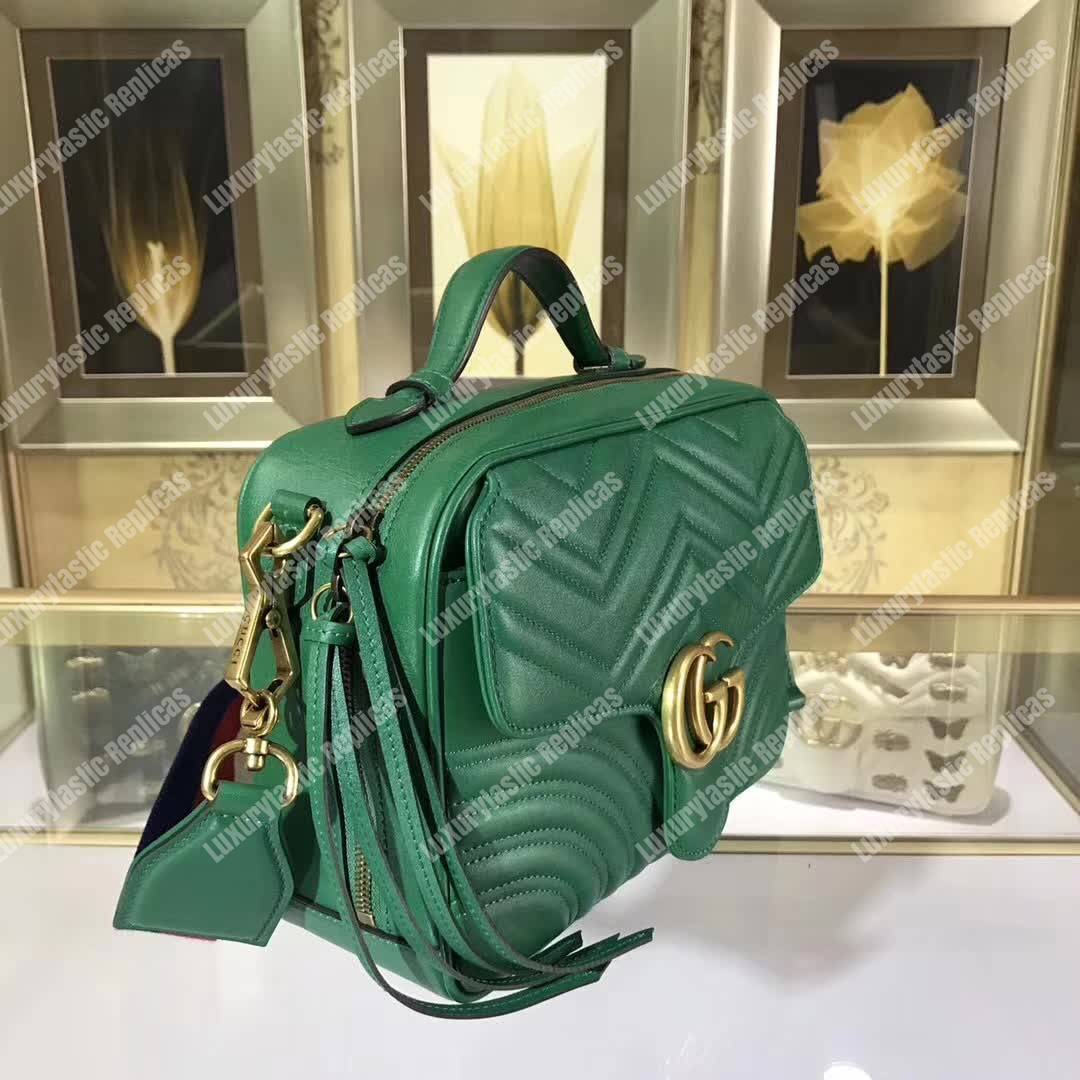G*u*i gg marmont small shoulder bag emerald green