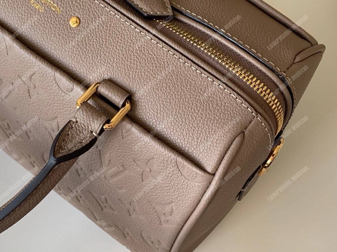 LV Speedy Bandouliere 25 Monogram Empreinte Leather Galet