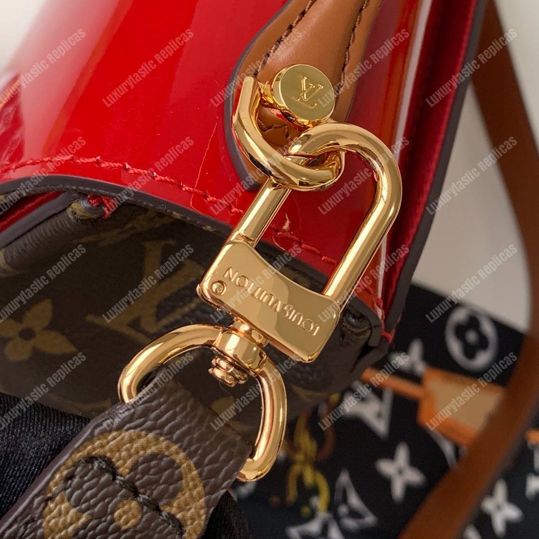 LV Cherrywood BB Smooth Patent Monogram Scarlet