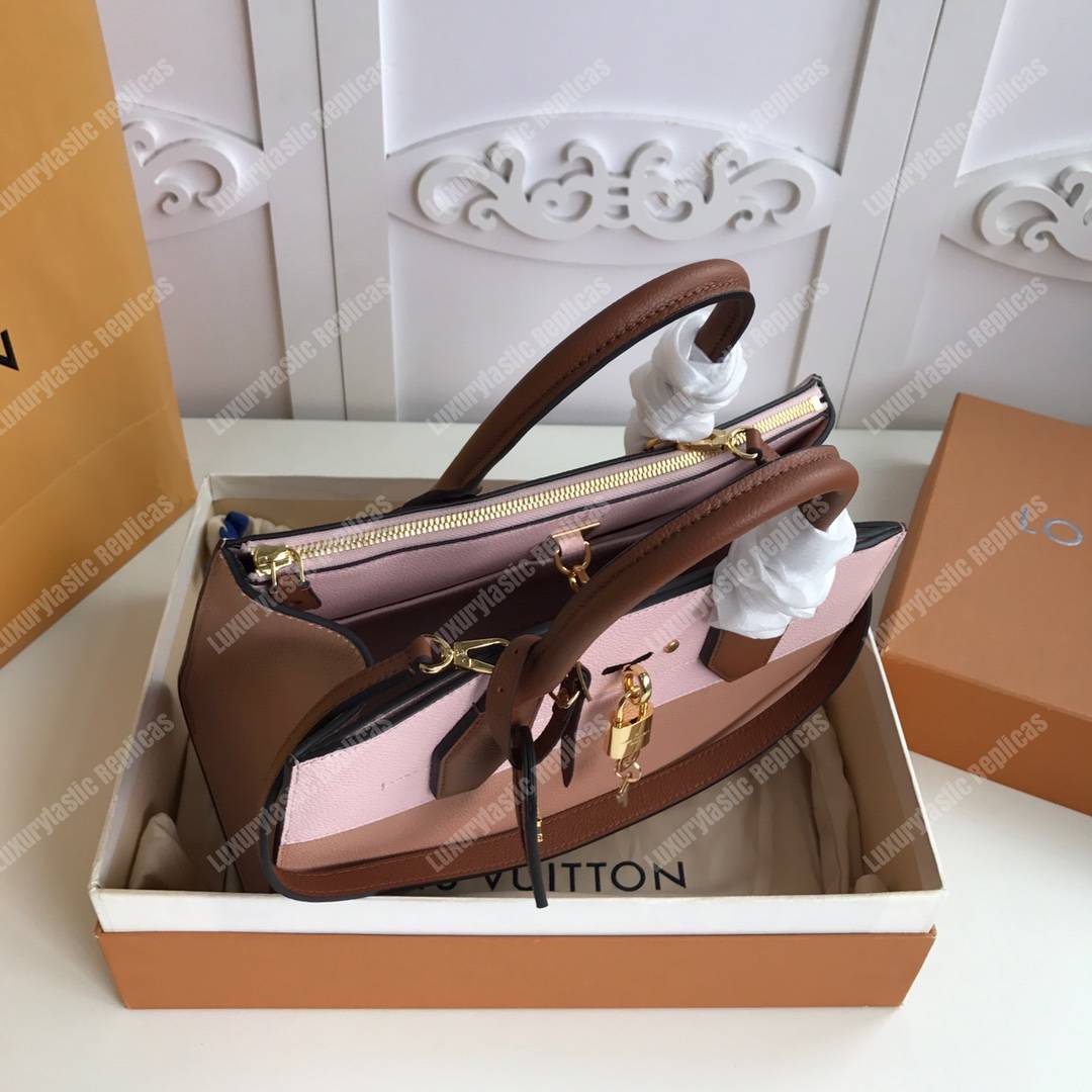 LV City Steamer MM Autres Cuirs Papyrus Creme Sienne