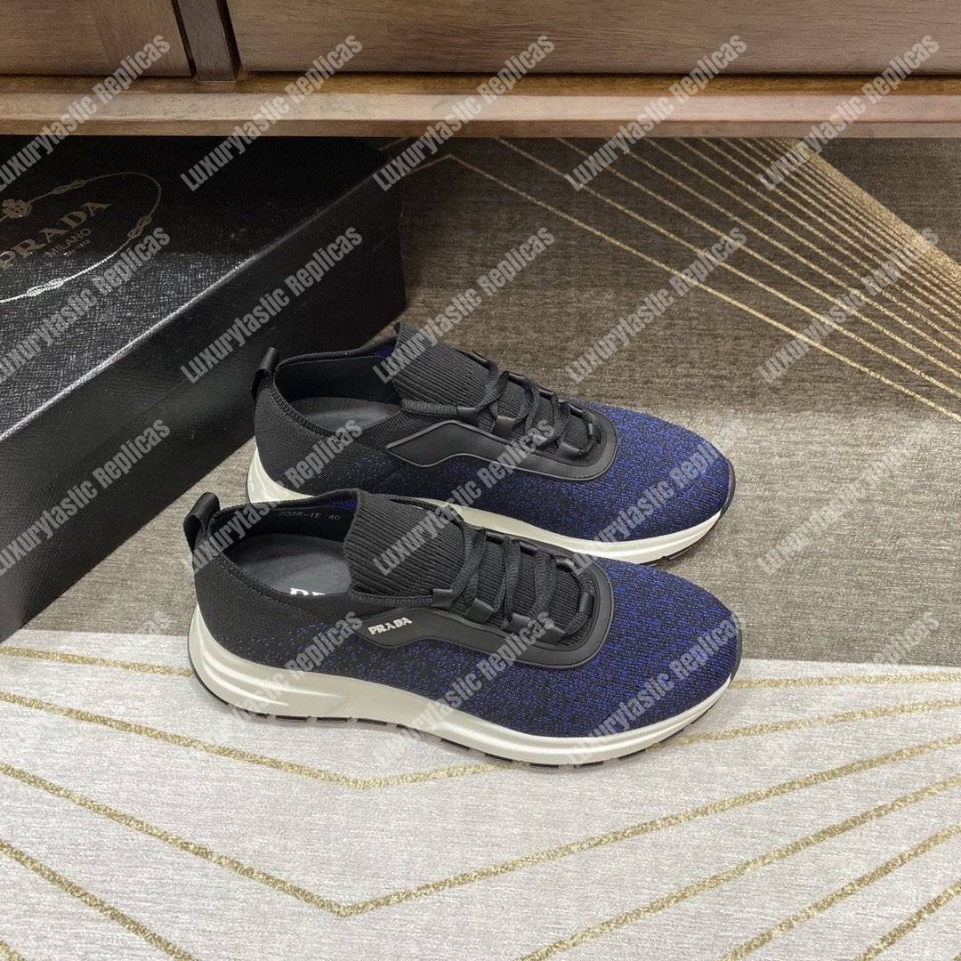 Pra*a prax 01 knit fabric sneakers blue