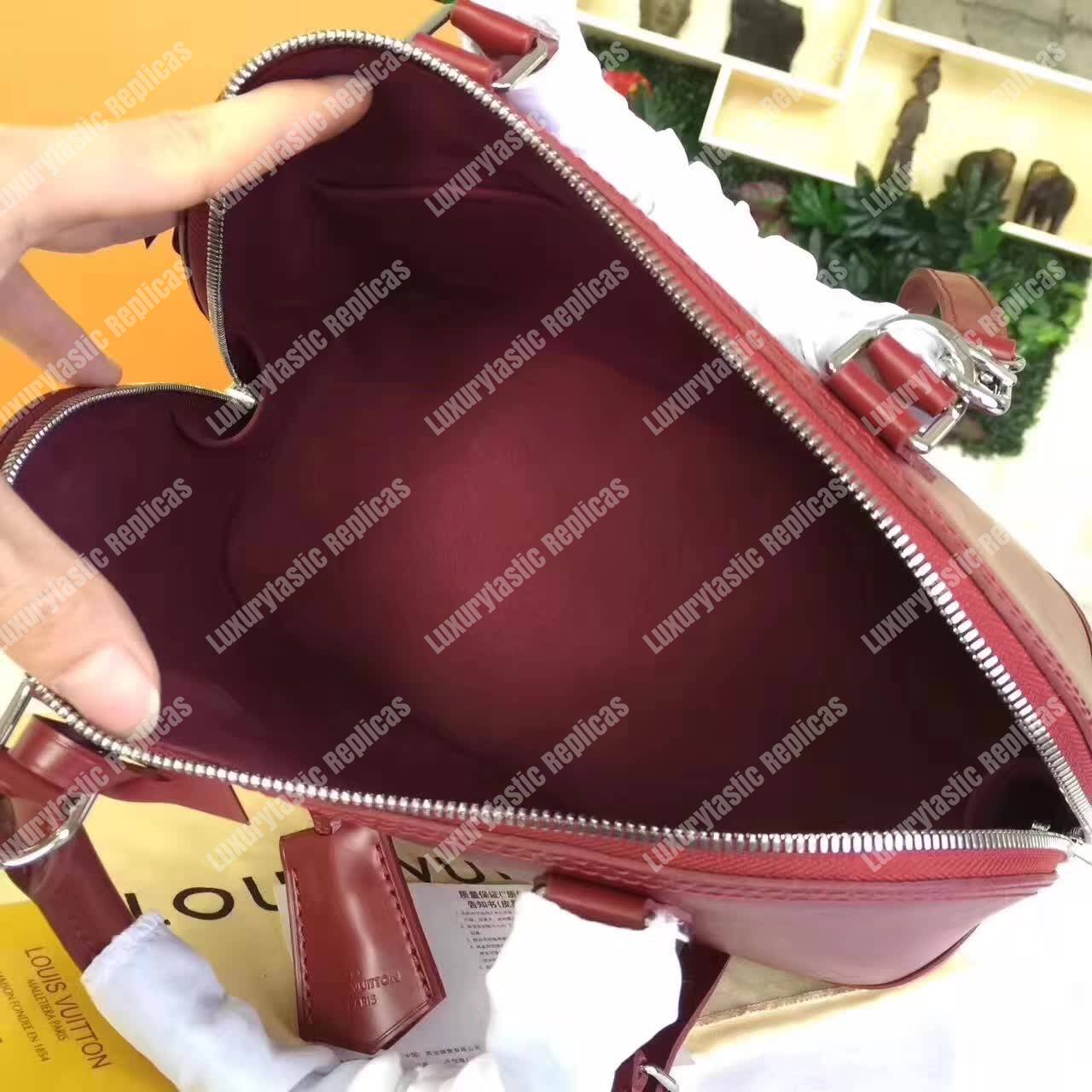 LV Alma PM Bag Epi Leather Grenade