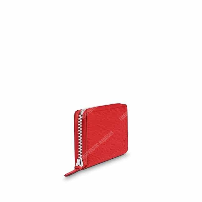 LV Clemence Wallet Epi Leather Coquelicot