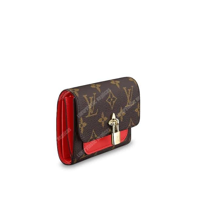 LV Flower Compact Wallet Monogram Coquelicot