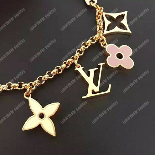 LV Fleur de Monogram Bag Charm Chain