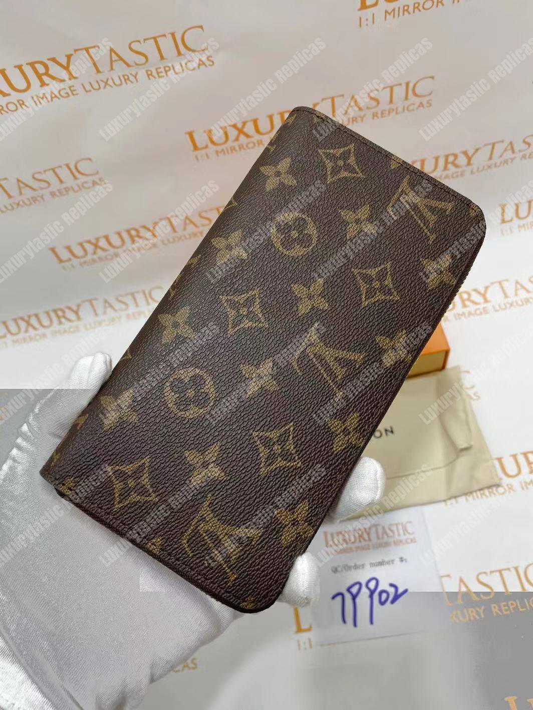 LV Zippy Wallet Monogram Brown