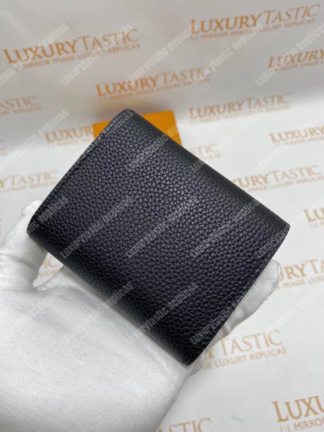 LV Double V Compact Wallet Noir