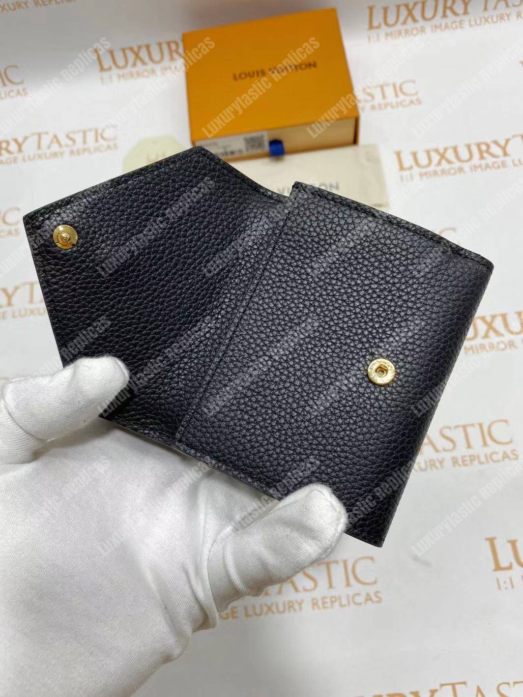 LV Double V Compact Wallet Noir
