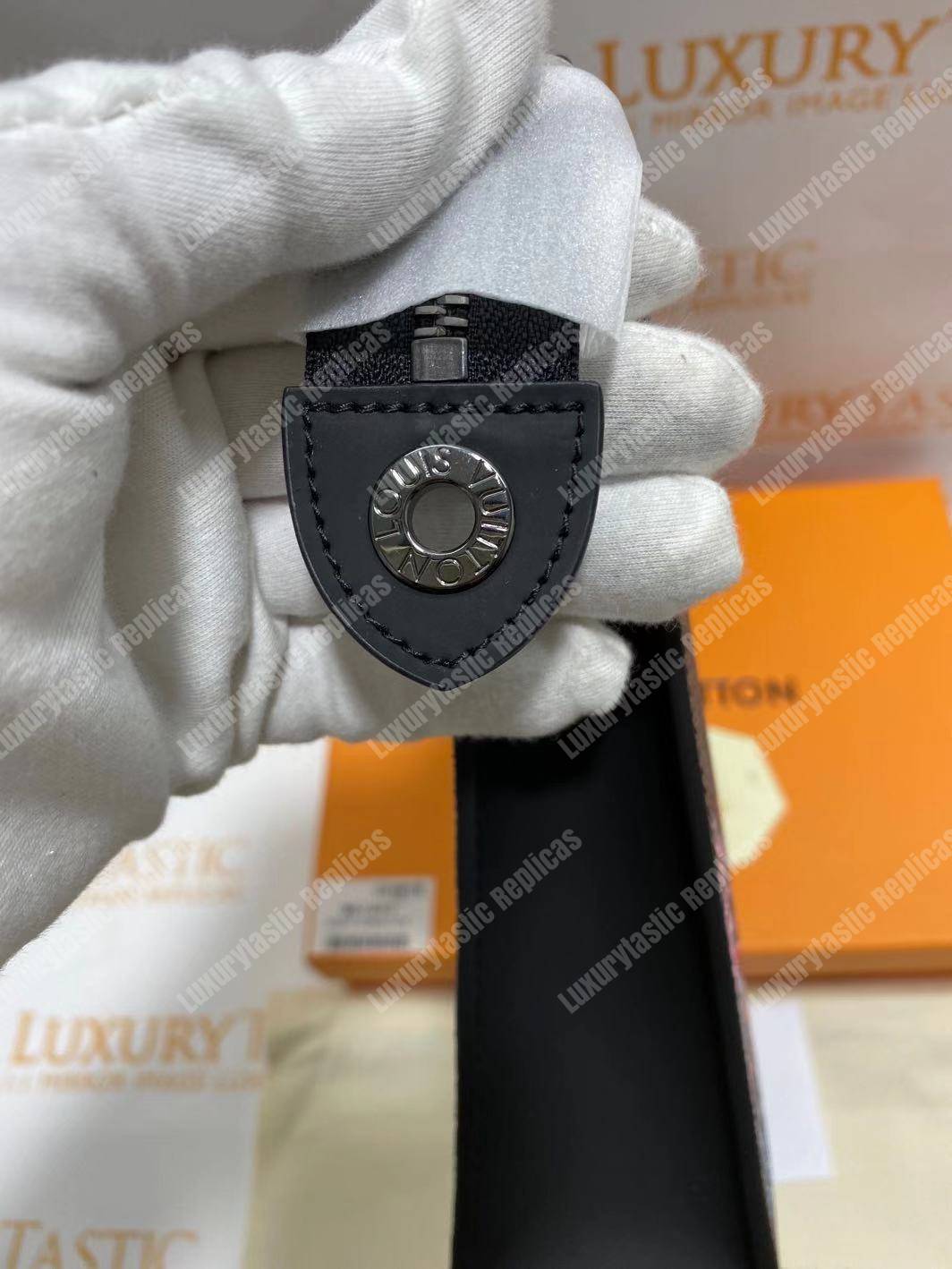 LV Flower Pochette Voyage MM Monogram Eclipse Canvas