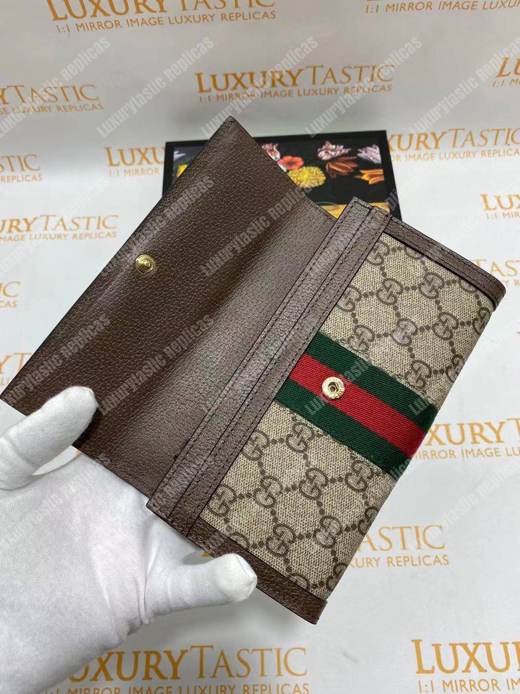 G*u*i ophidia gg continental wallet
