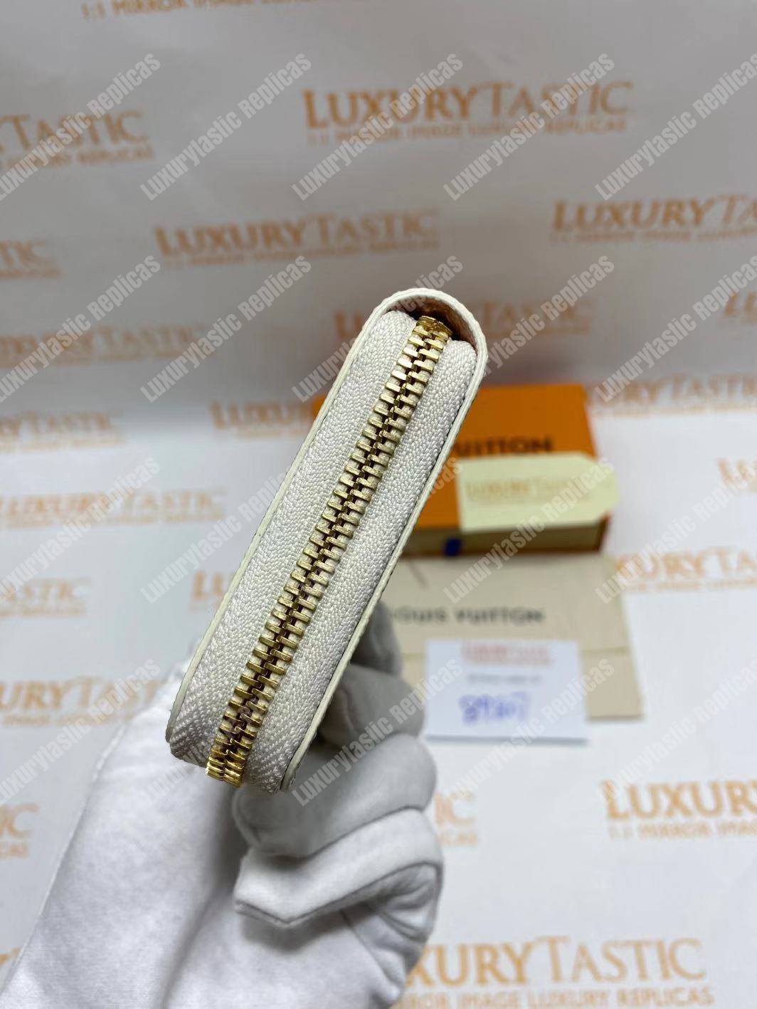 LV Zippy Wallet Damier Azur