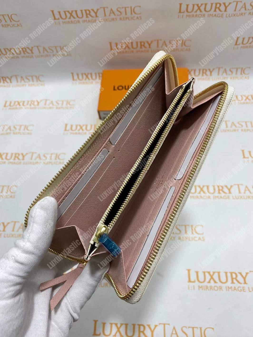 LV Zippy Wallet Damier Azur