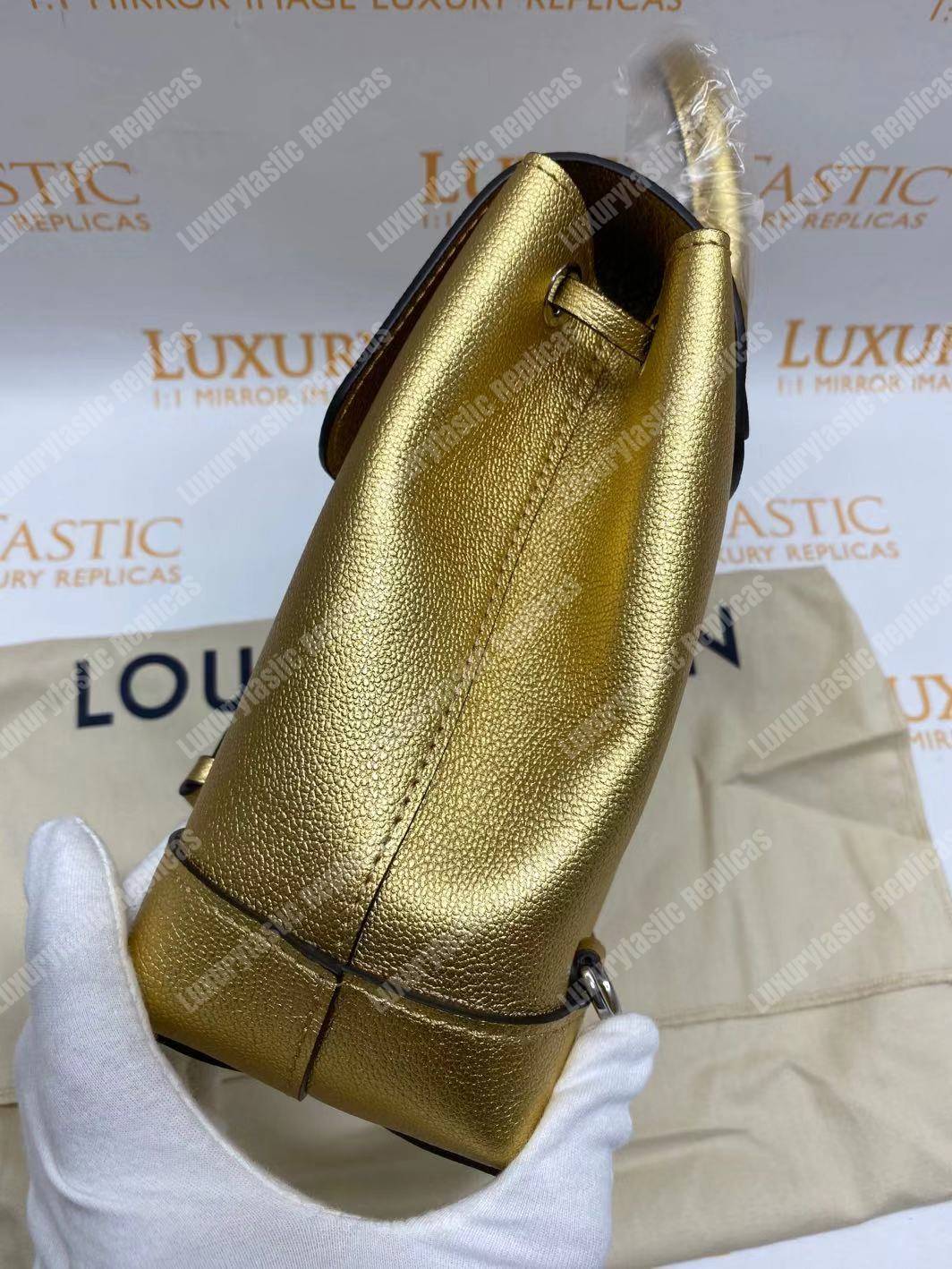 LV Lockme Backpack Mini Gold