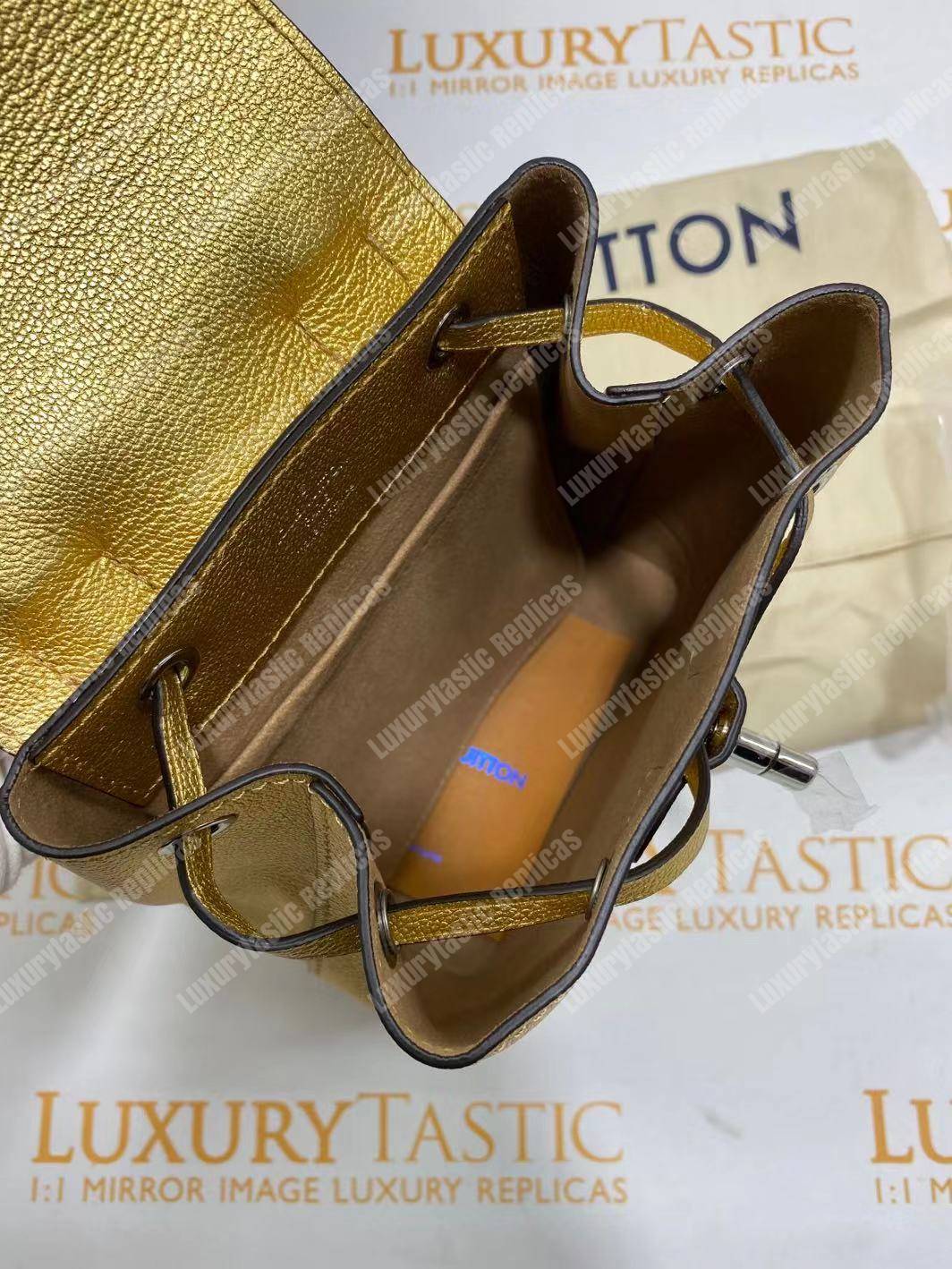 LV Lockme Backpack Mini Gold
