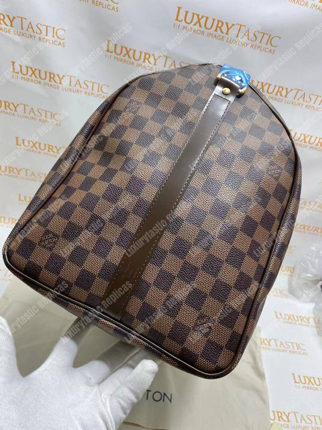 LV Keepall Bandouliere 55 Damier Ebene