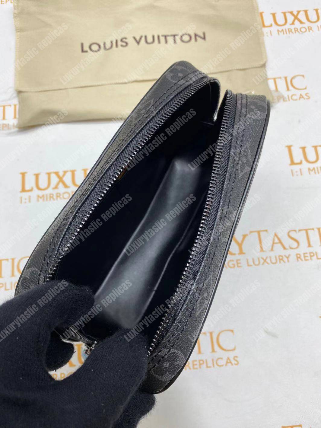 LV Toilet Pouch PM Damier Graphite Canvas