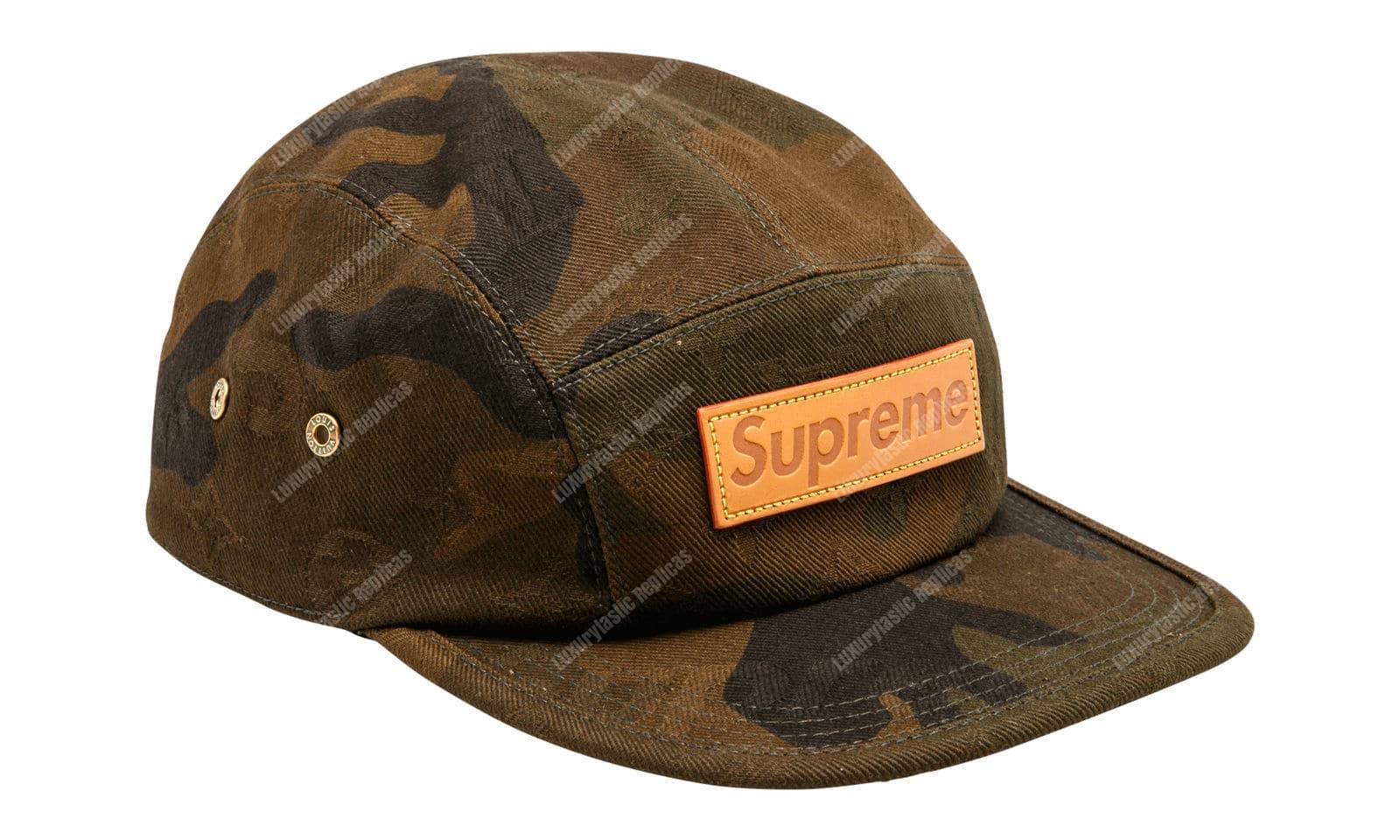l**is V*t*n x sup*e camouflage limited edition 5 panels cap hat