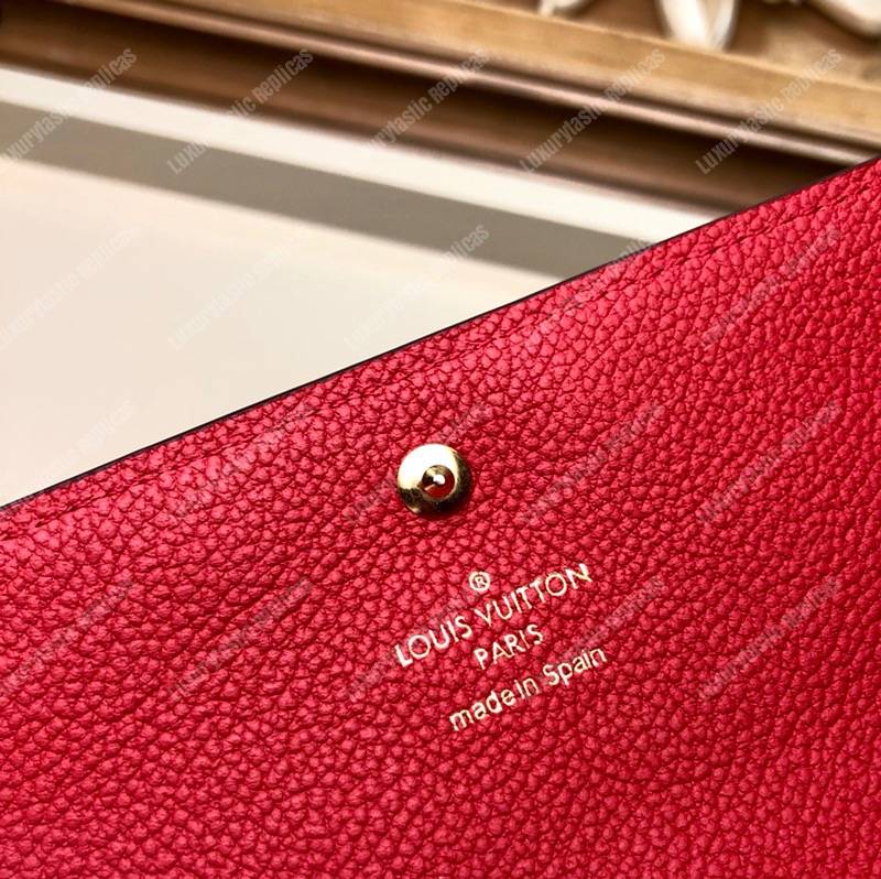 LV Pont-Neuf Wallet Monogram Empreinte leather Cerise