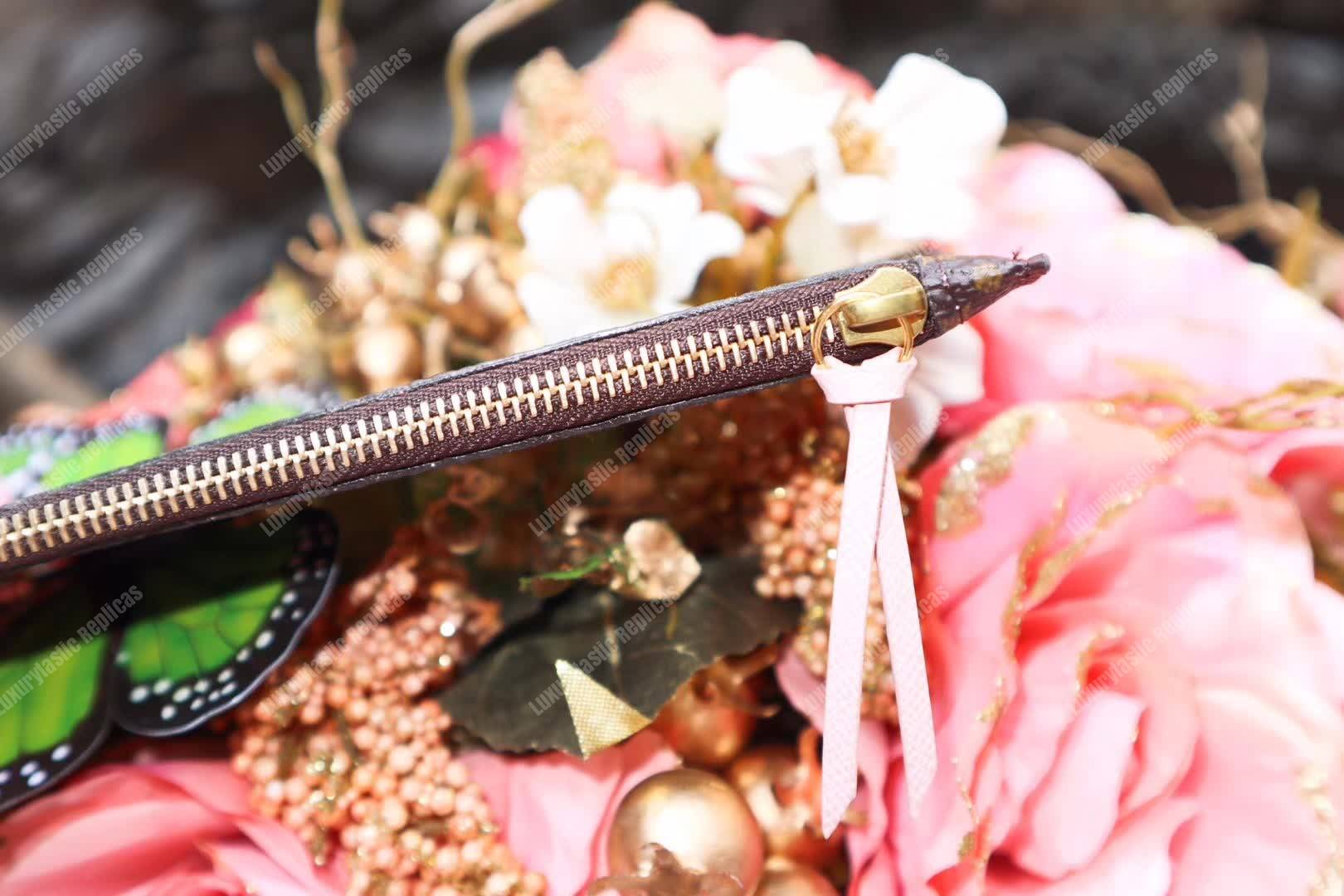 LV Joséphine Wallet Monogram Rose Ballerine