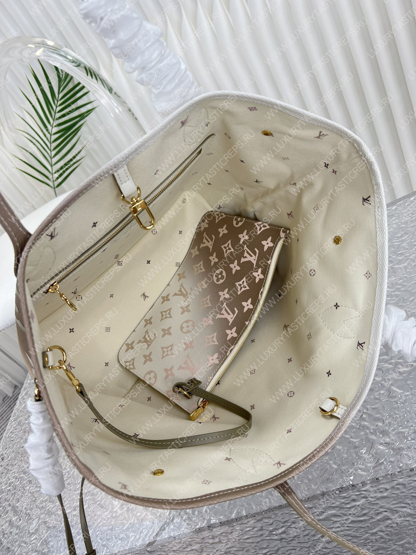 l**is V*t*n neverfull mm sunset kaki m59859
