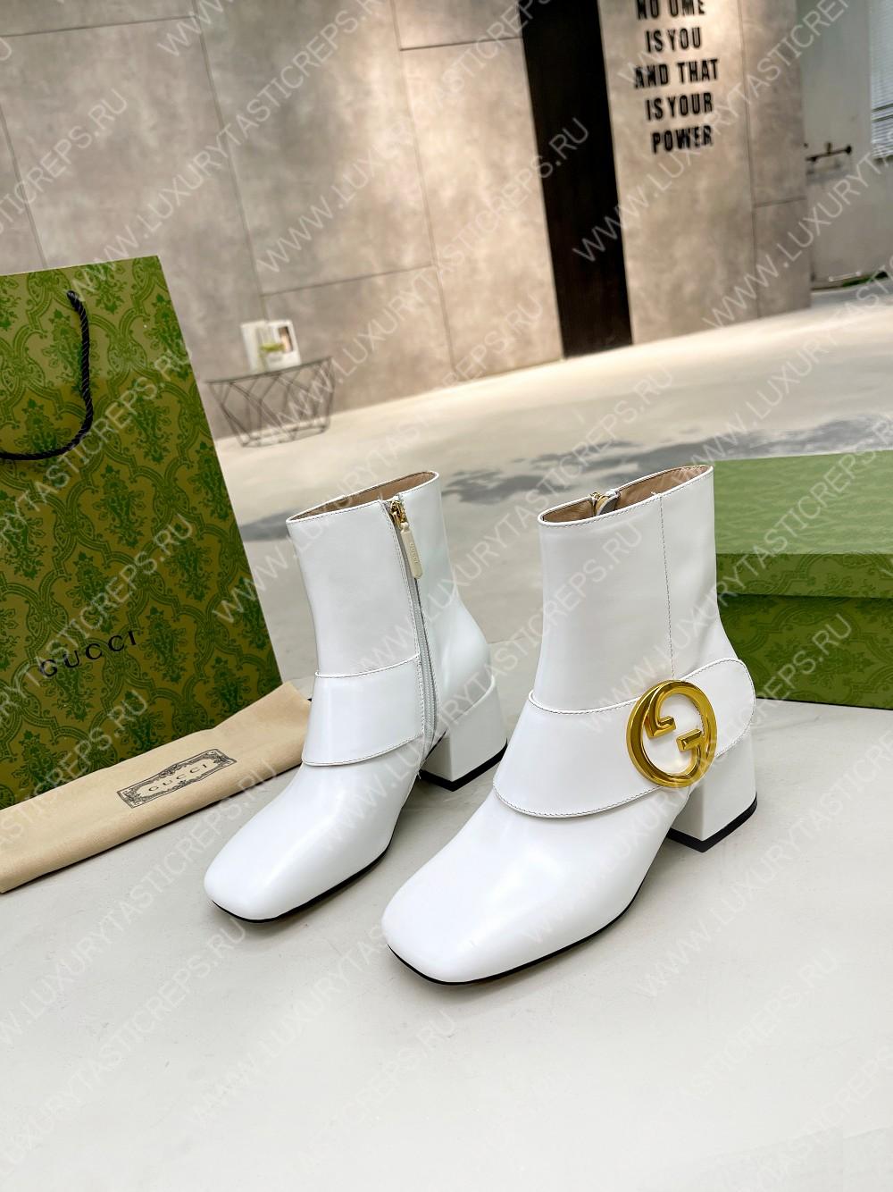 G*u*i blondie ankle boot white 700016