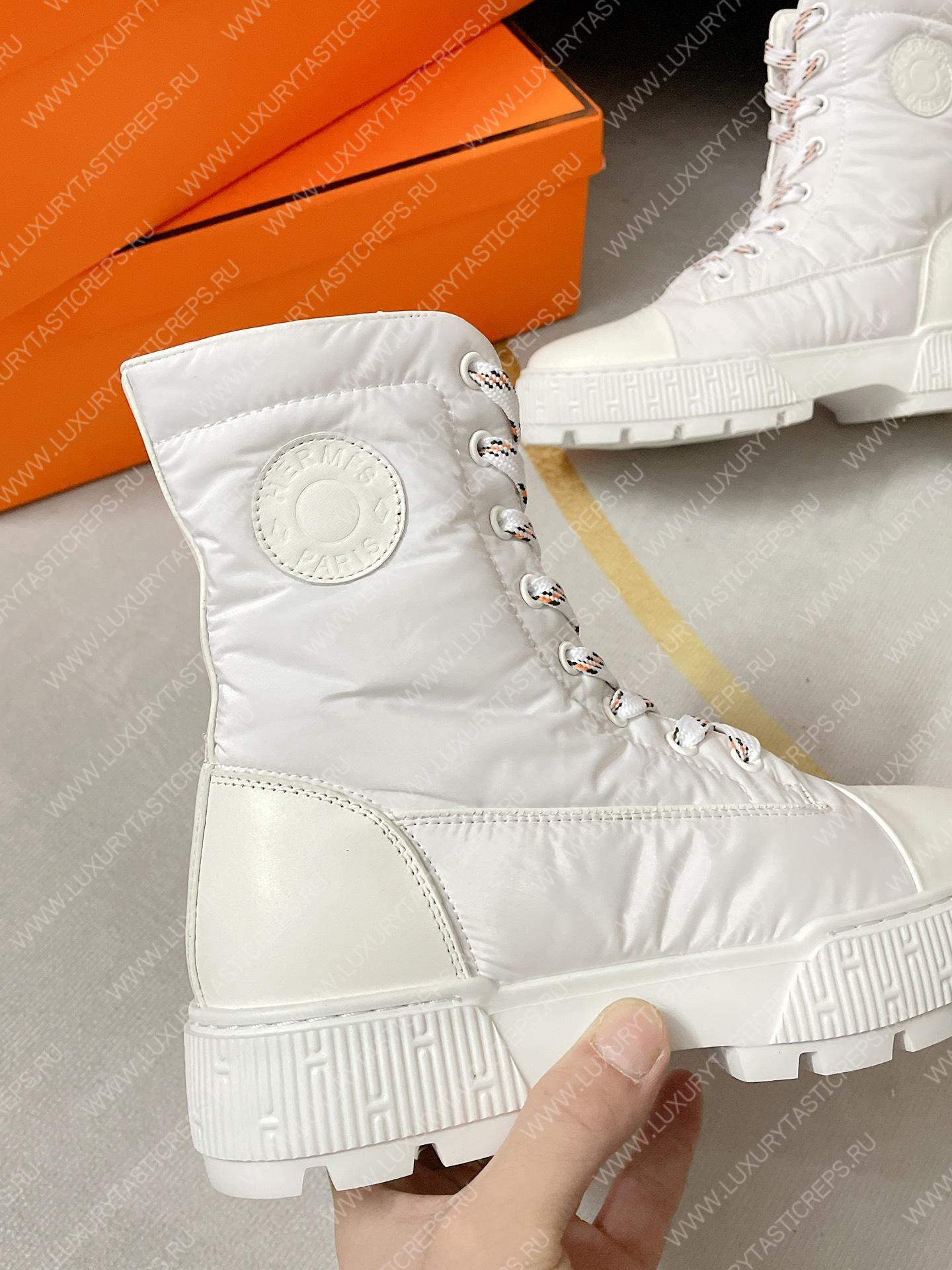 H**mes fresh ankle boot white h222052z