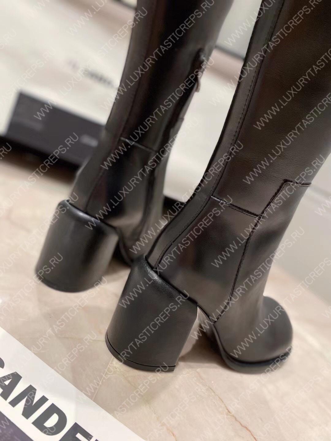 JIL SANDER KNEE BOOTS BLACK J15WW0022