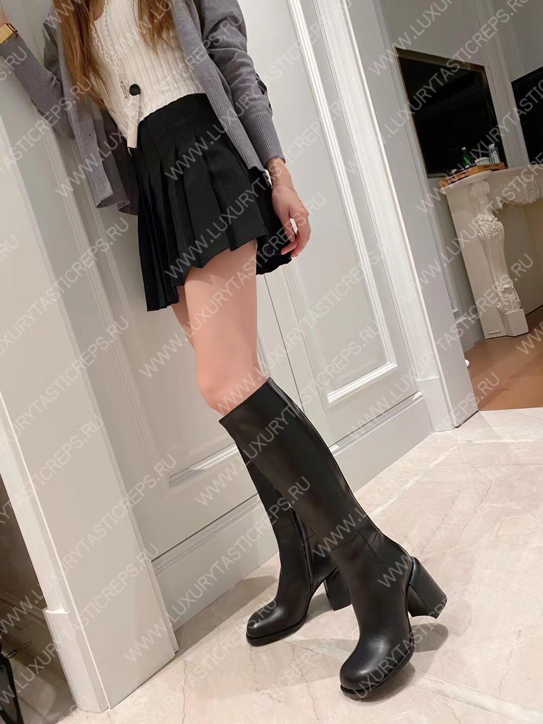 JIL SANDER KNEE BOOTS BLACK J15WW0022