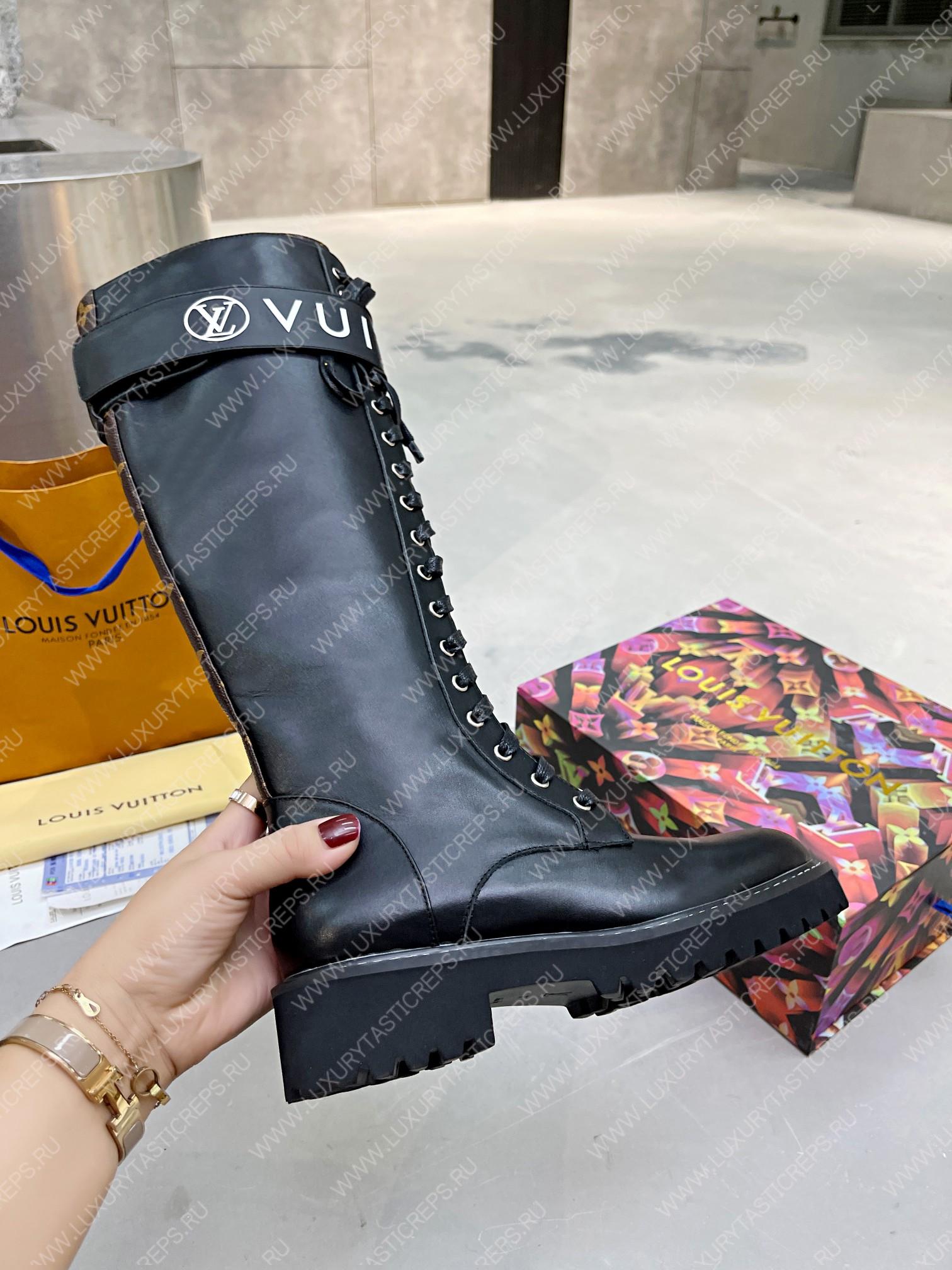 l**is V*t*n territory flat high ranger boots black 1a9h1m
