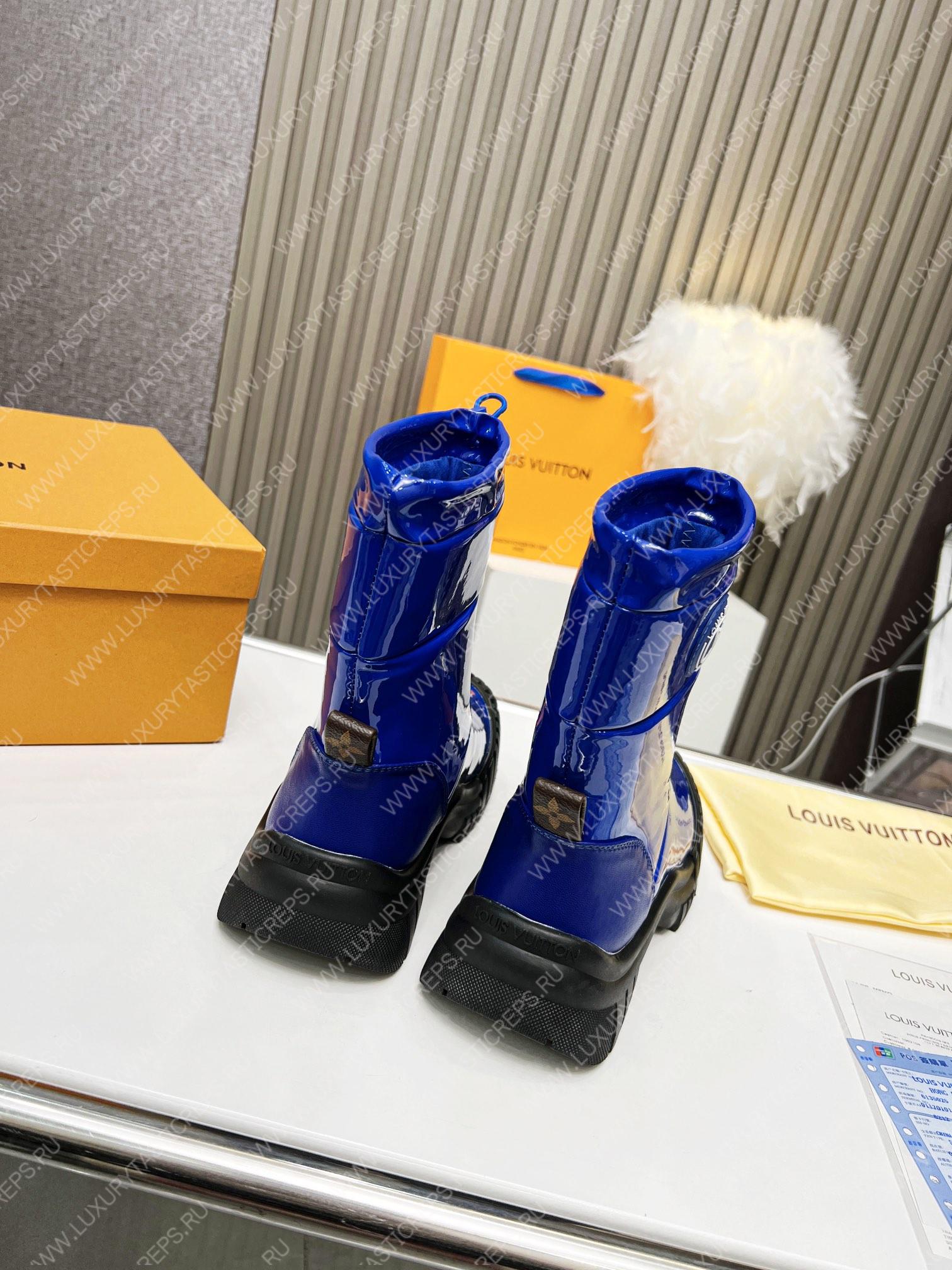 l**is V*t*n ruby flat hallf boots blue 1aalzo