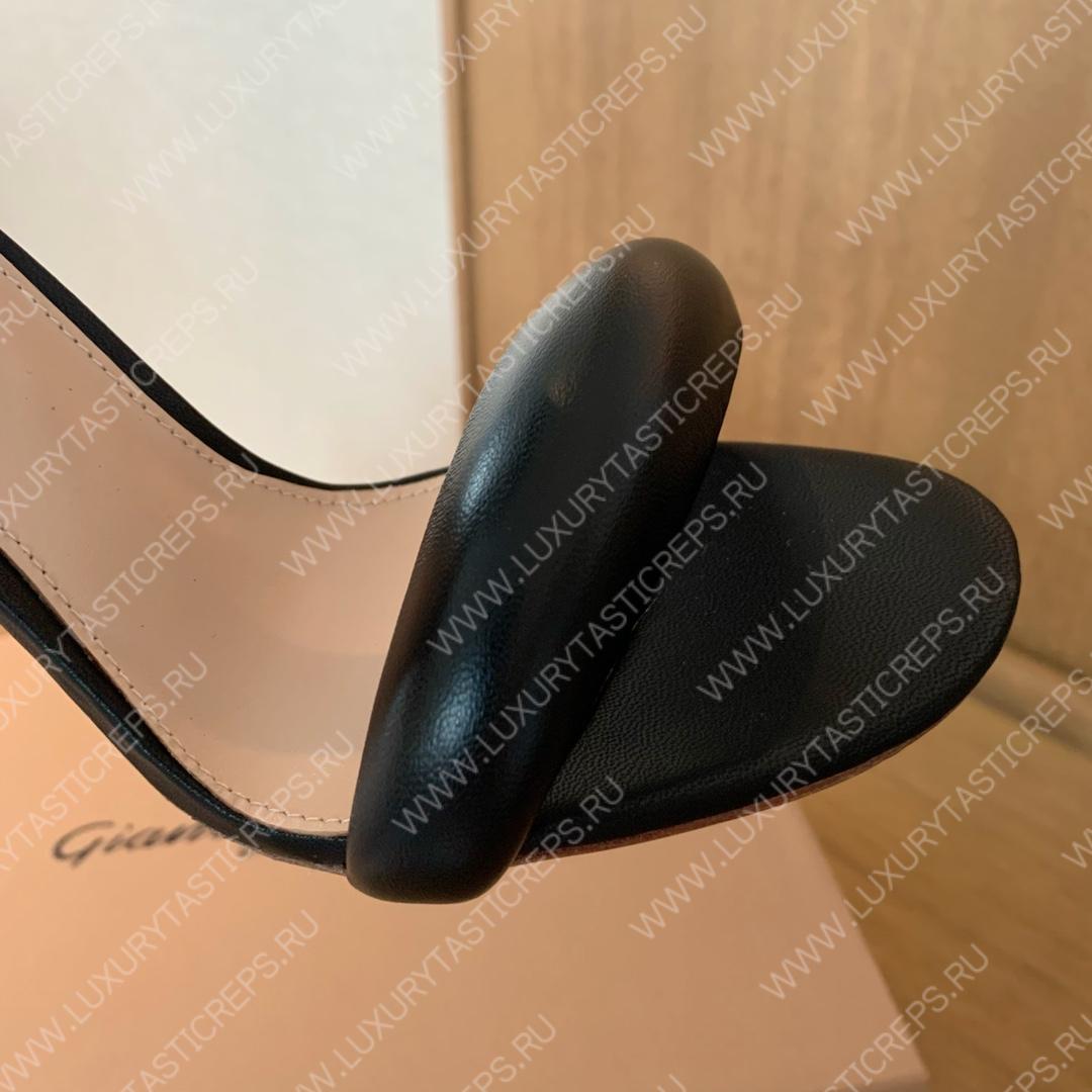 GIANVITO ROSSI BIJOUX NAPPA SANDAL BLACK G61635