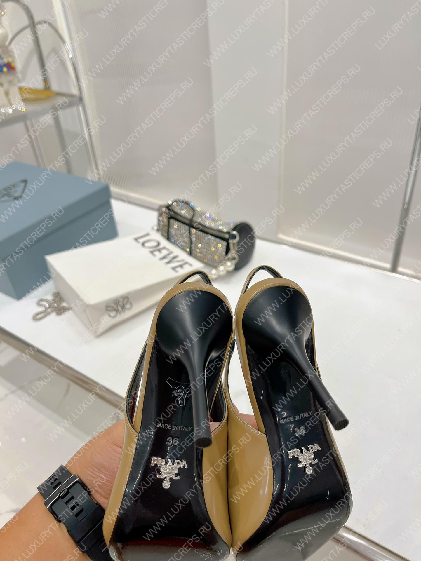Pra*a slingback pump brown 1i002n