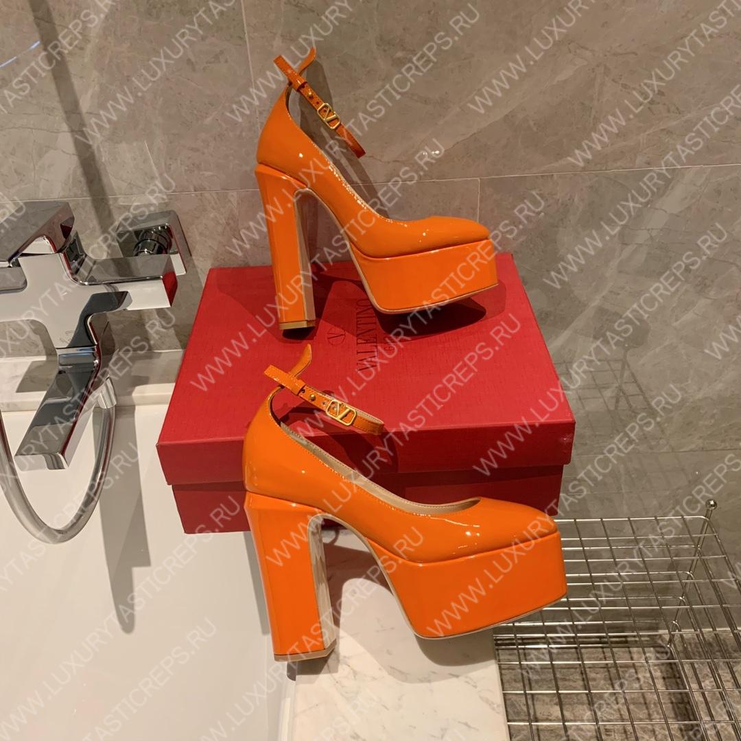 VALENTINO TAN-GO PLATFORM PUMP ORANGE WS0DQ3VNE_0NO